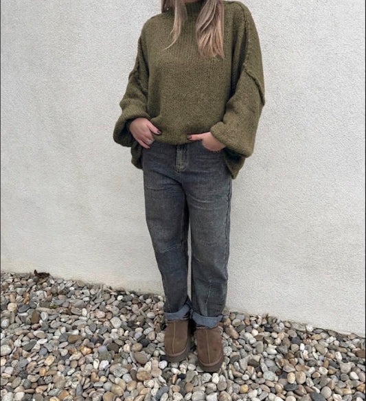 Pull oversize MANON • kaki