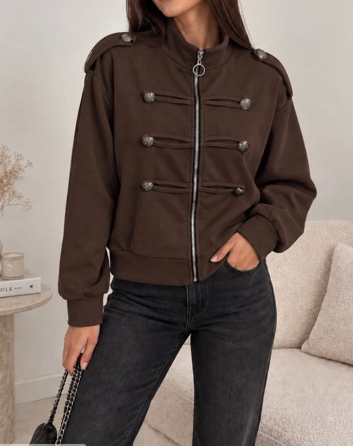 Veste OFFICIER • chocolat