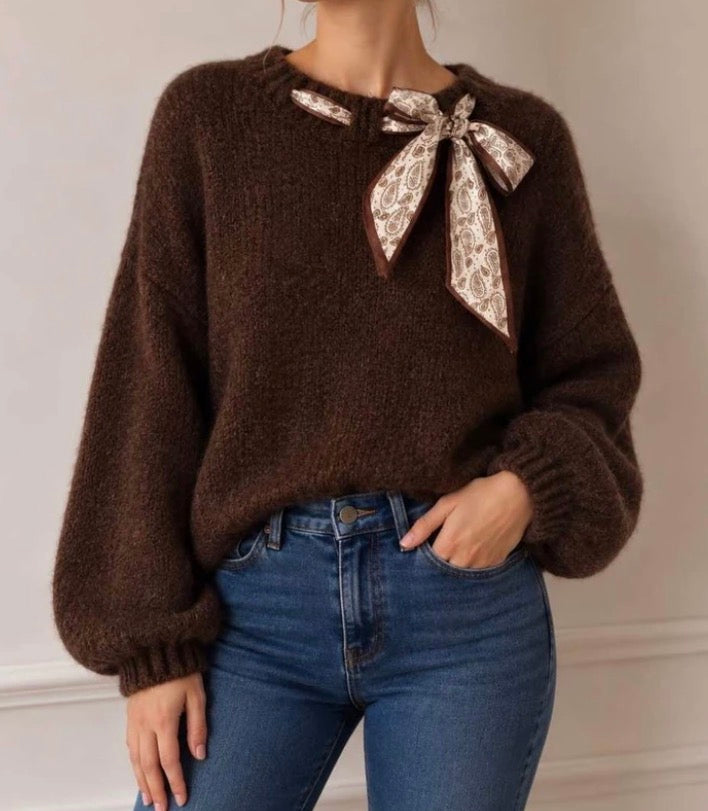 Pull FOULARD • choco