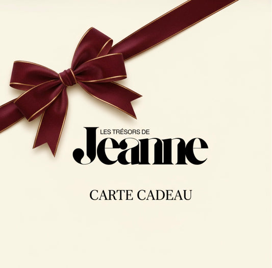 Carte Cadeau Les Trésors de Jeanne
