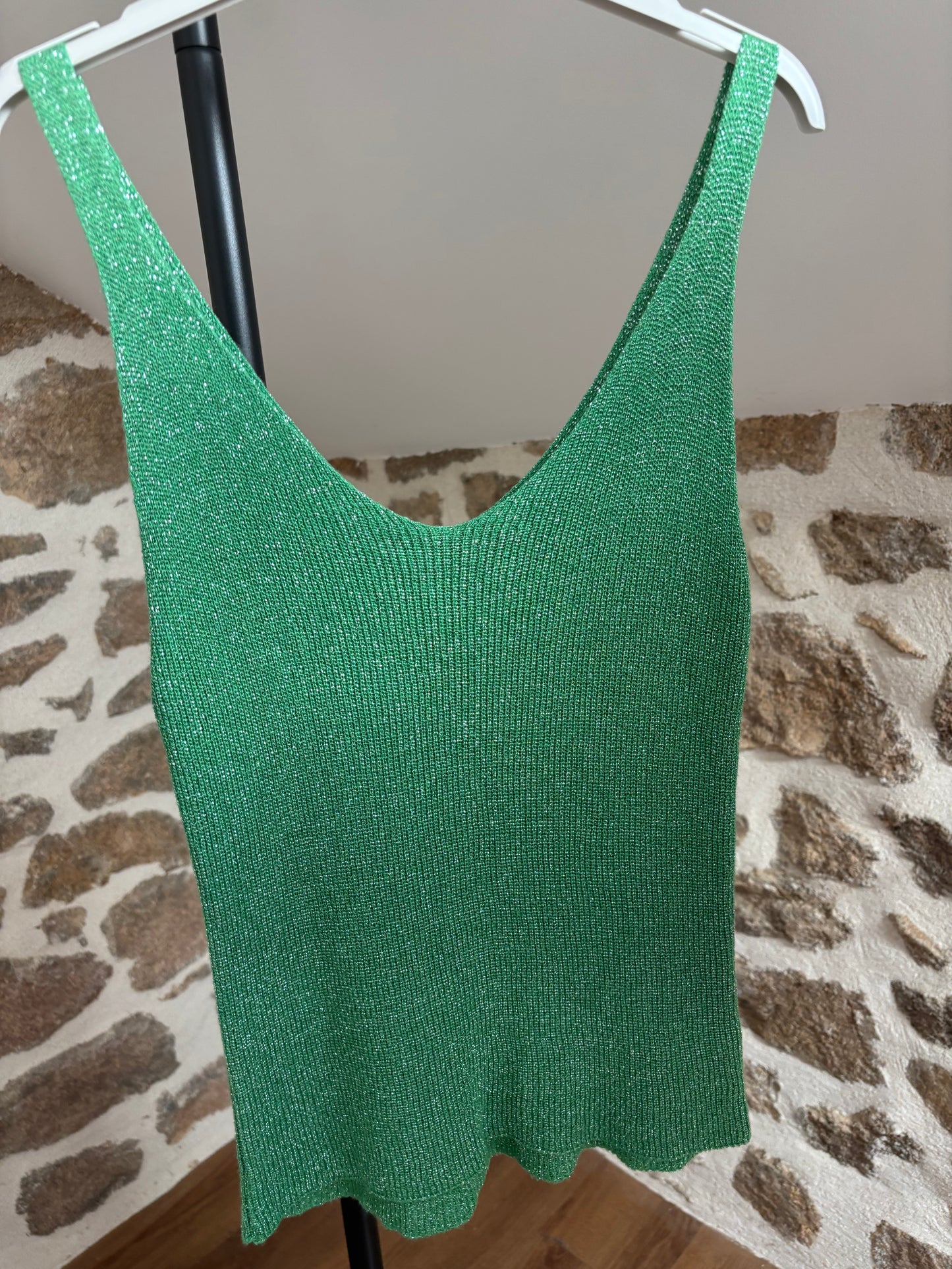 Débardeur pailleté • vert