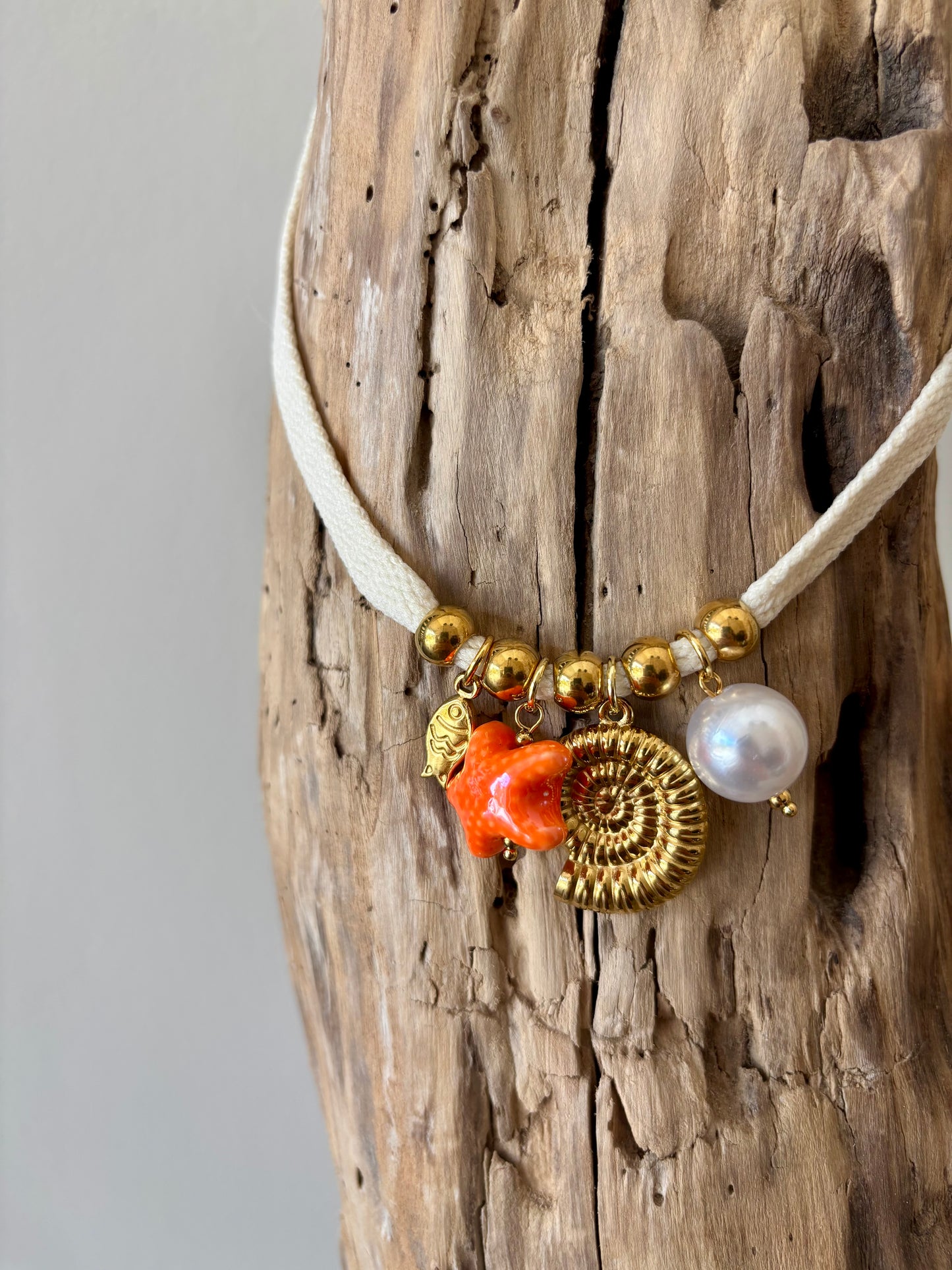 Méridia — Collier Bohème aux Breloques Maritimes